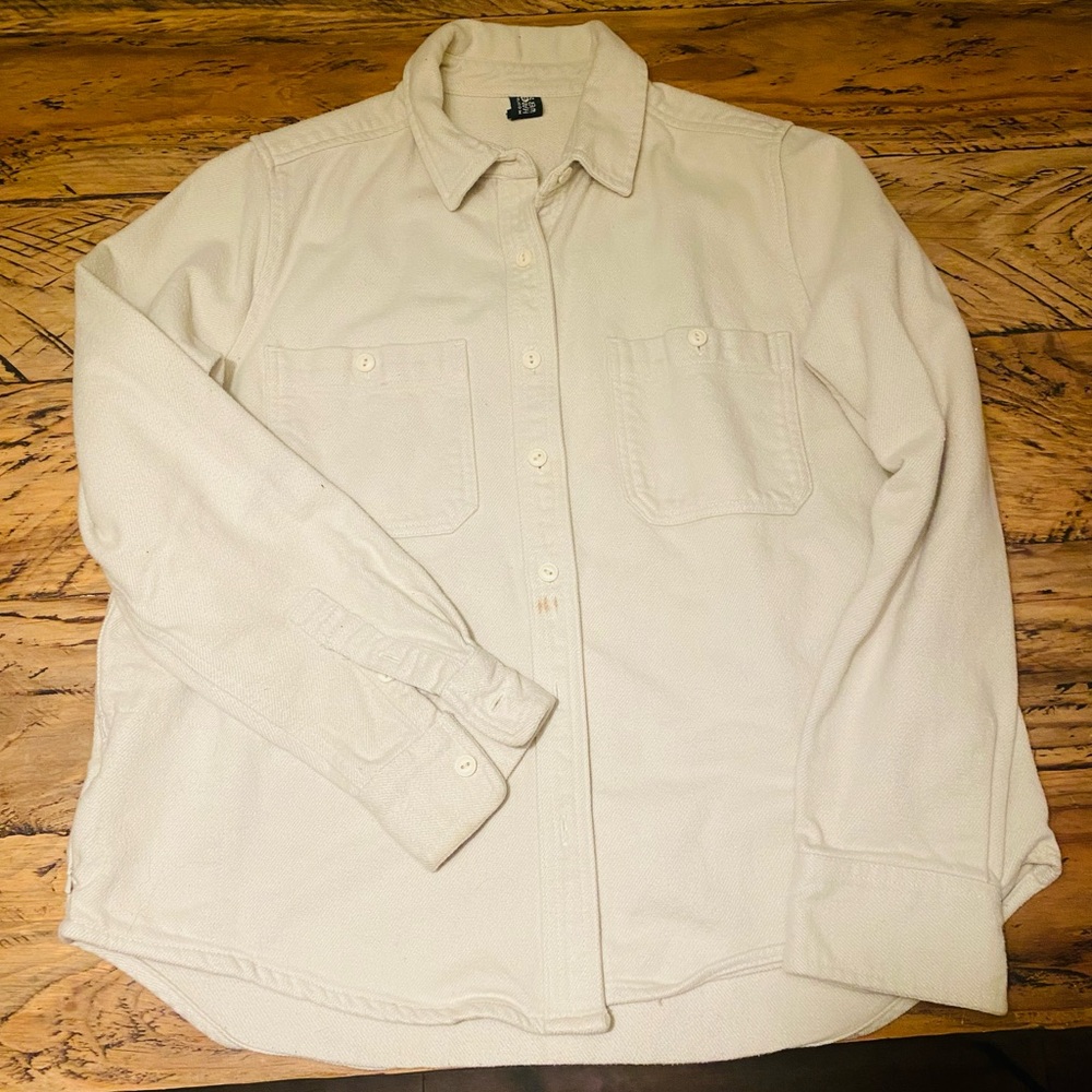 Mt. Hardware Cream Button-Up Shirt